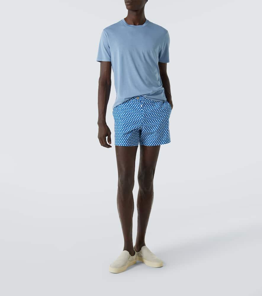 TOM FORD Classic Crewneck Short-sleeved T-shirt In Blue Product Image
