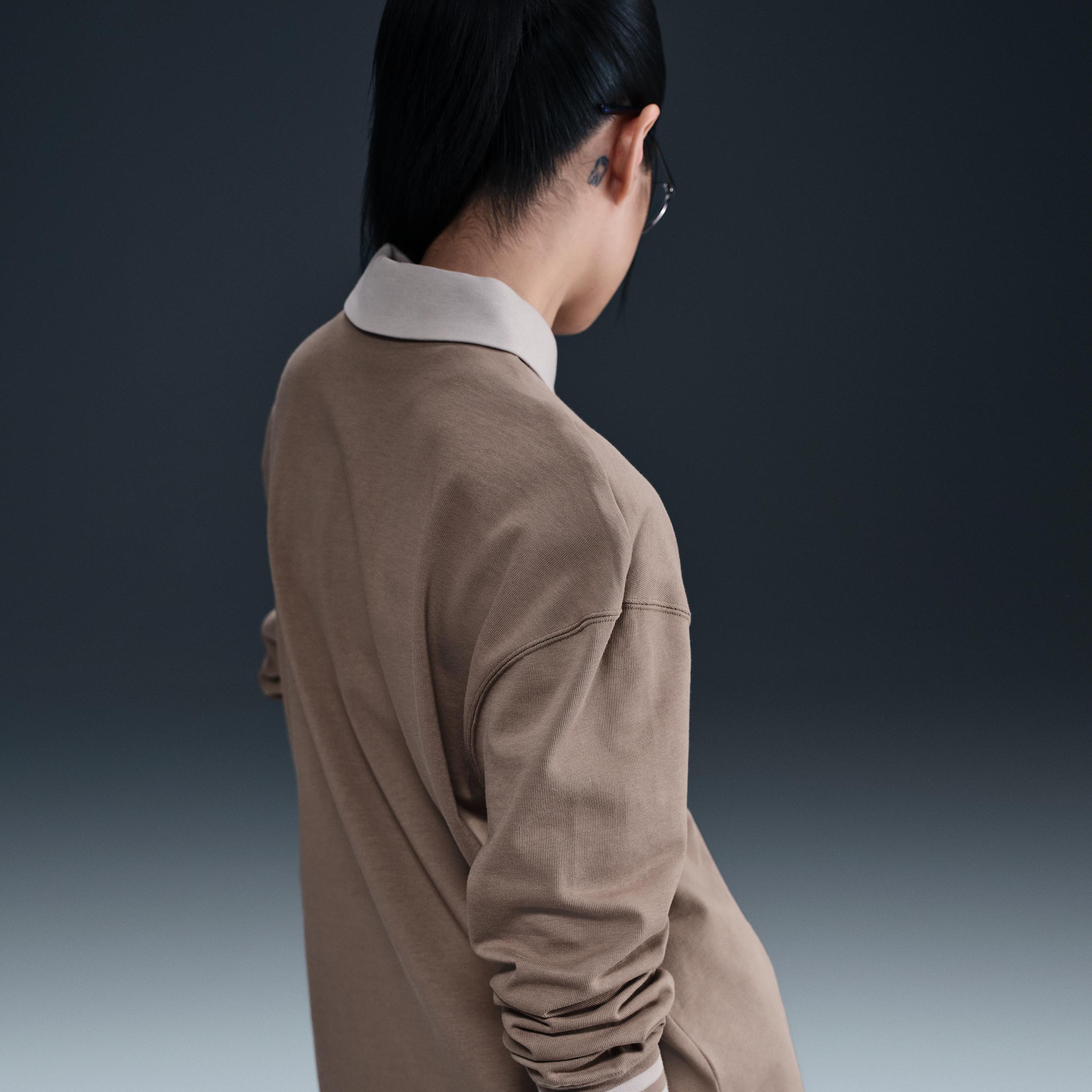 Women's Nike Sportswear Essential Oversized Long-Sleeve Polo Product Image