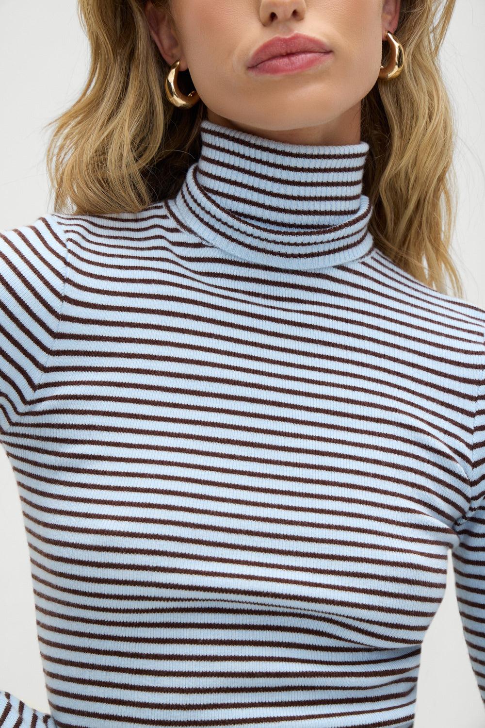 Tucker Knit Sweater - Montauk Stripe Product Image