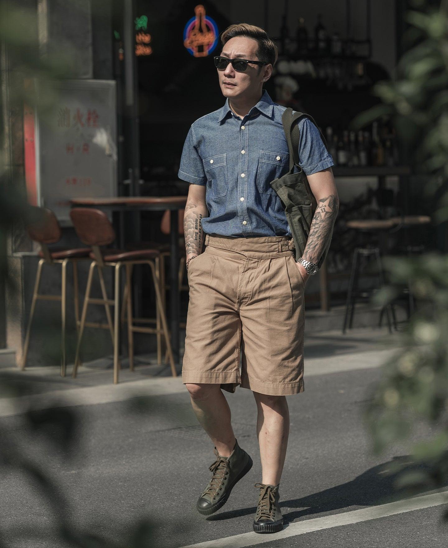 Chambray Short Sleeve Work Shirt Product Image