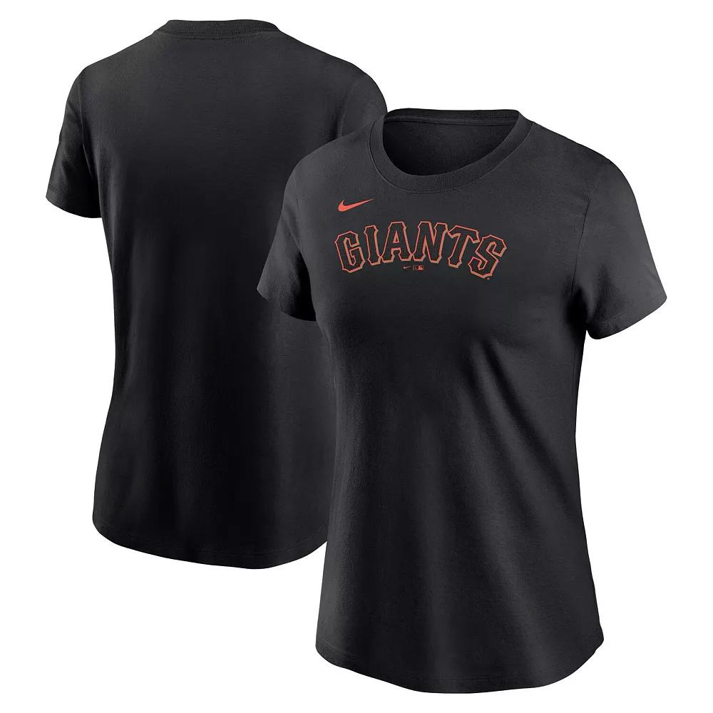 Women's Nike Navy Houston Astros Wordmark T-Shirt,  Product Image