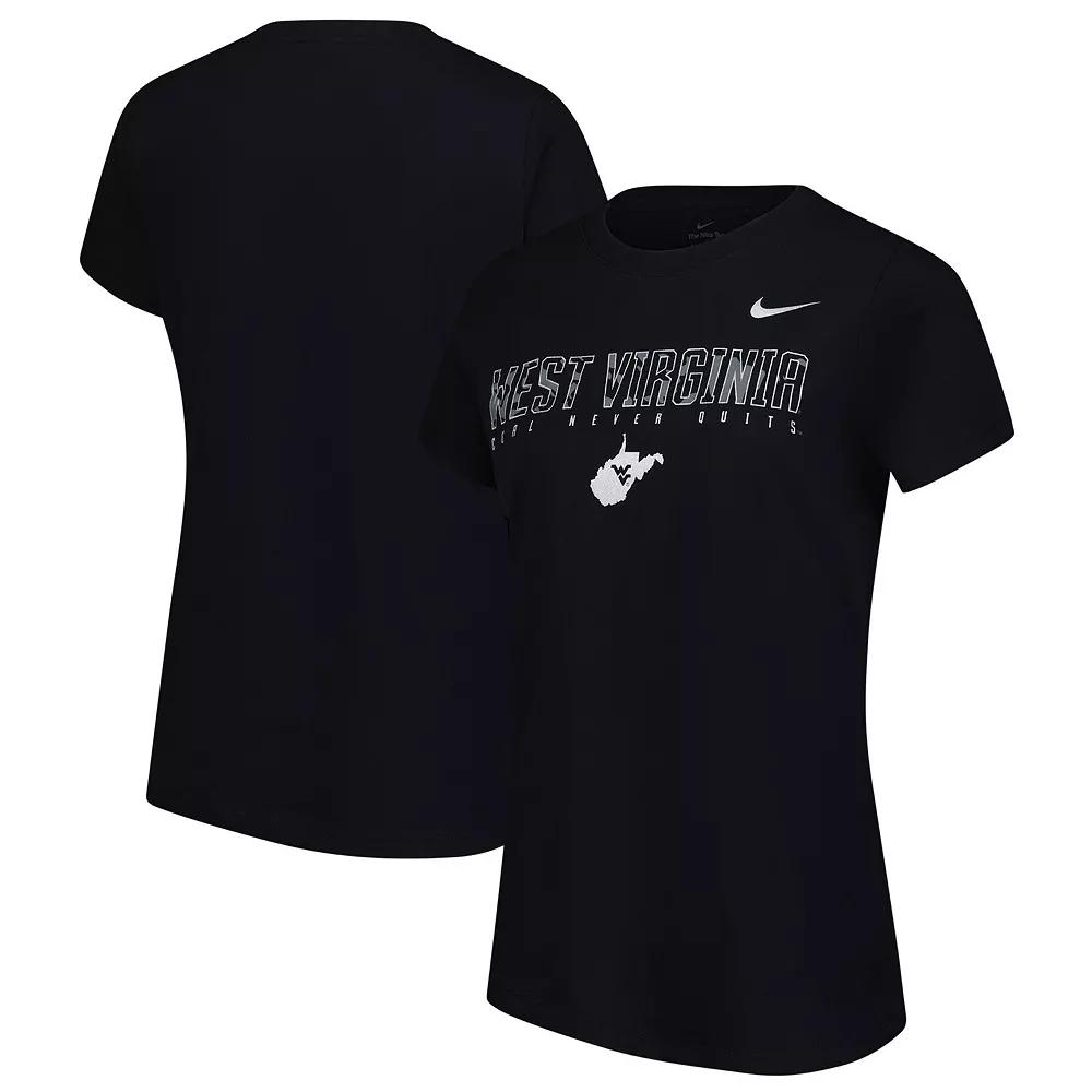 Women's Nike Black West Virginia Mountaineers Coal Never Quits T-Shirt,  Product Image