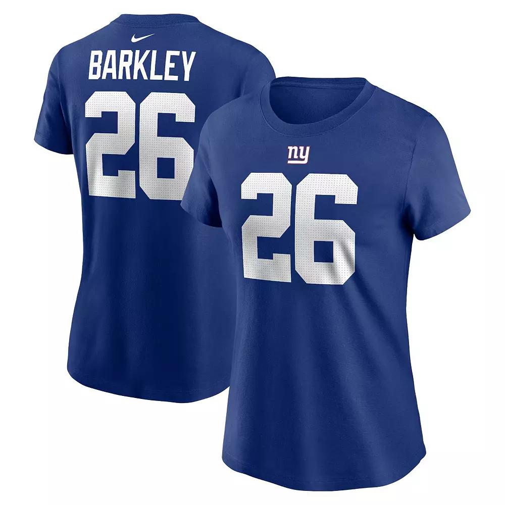 Women's Nike Amon-Ra St. Brown Blue Detroit Lions Player Name & Number T-Shirt,  Product Image