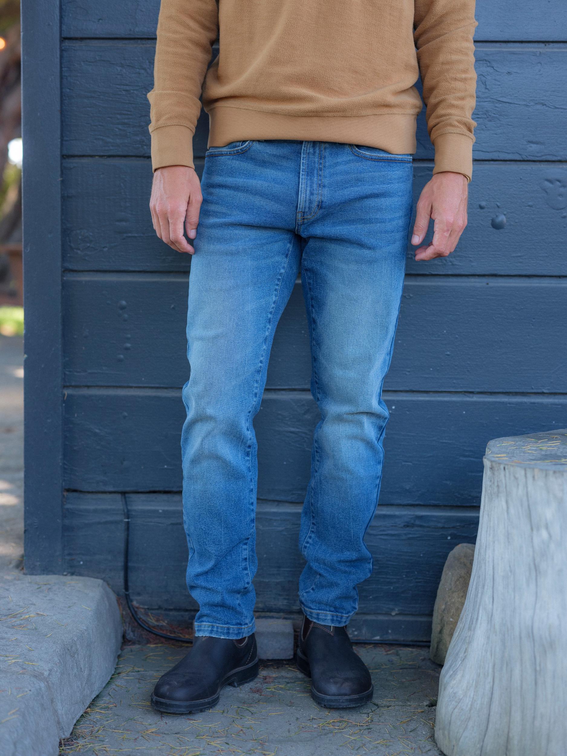 Edward Stretch Slim Fit Denim - Vintage Wash Product Image