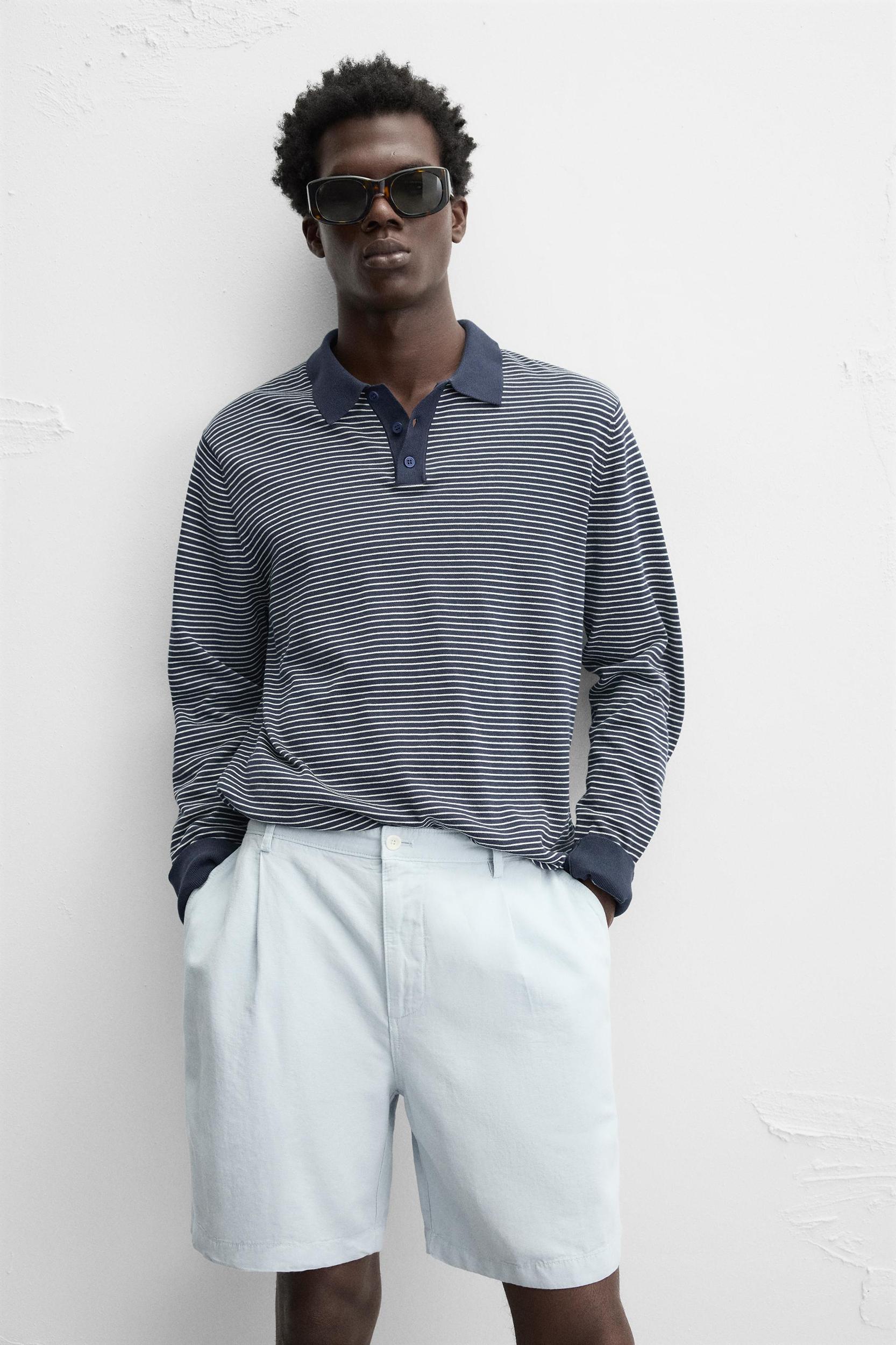 WASHED PLEATED SHORTS Product Image