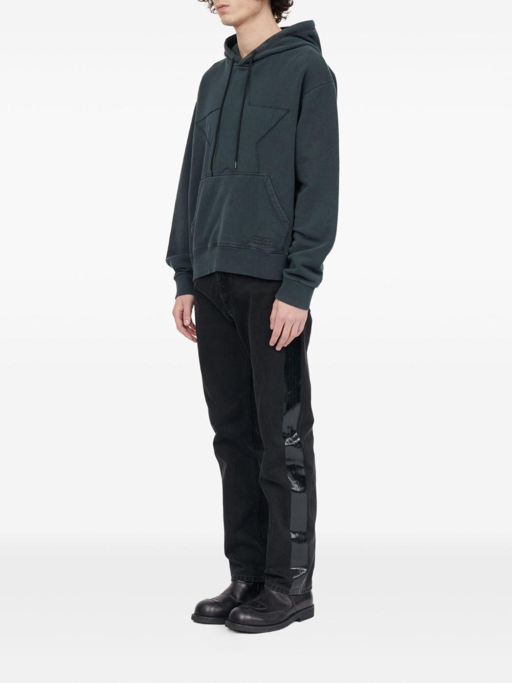 star-embroidered hoodie Product Image