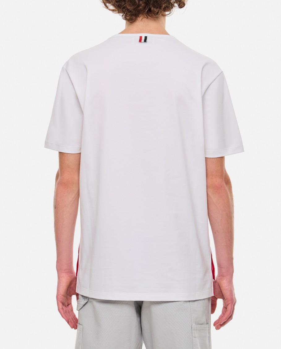 THOM BROWNE Oversized Pocket T-shirt Clothing In White Product Image