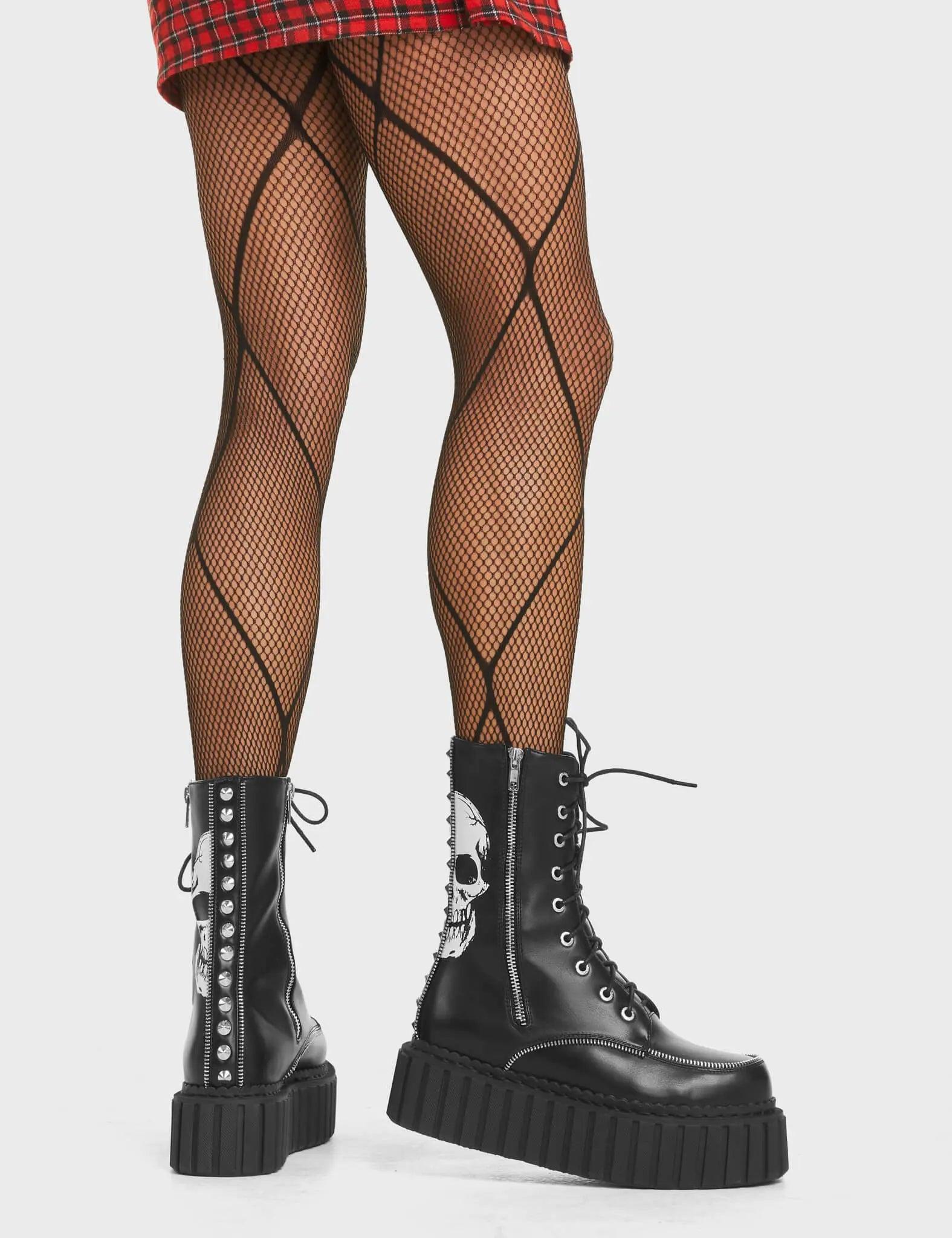 Offend You Chunky Creeper Ankle Boots Product Image