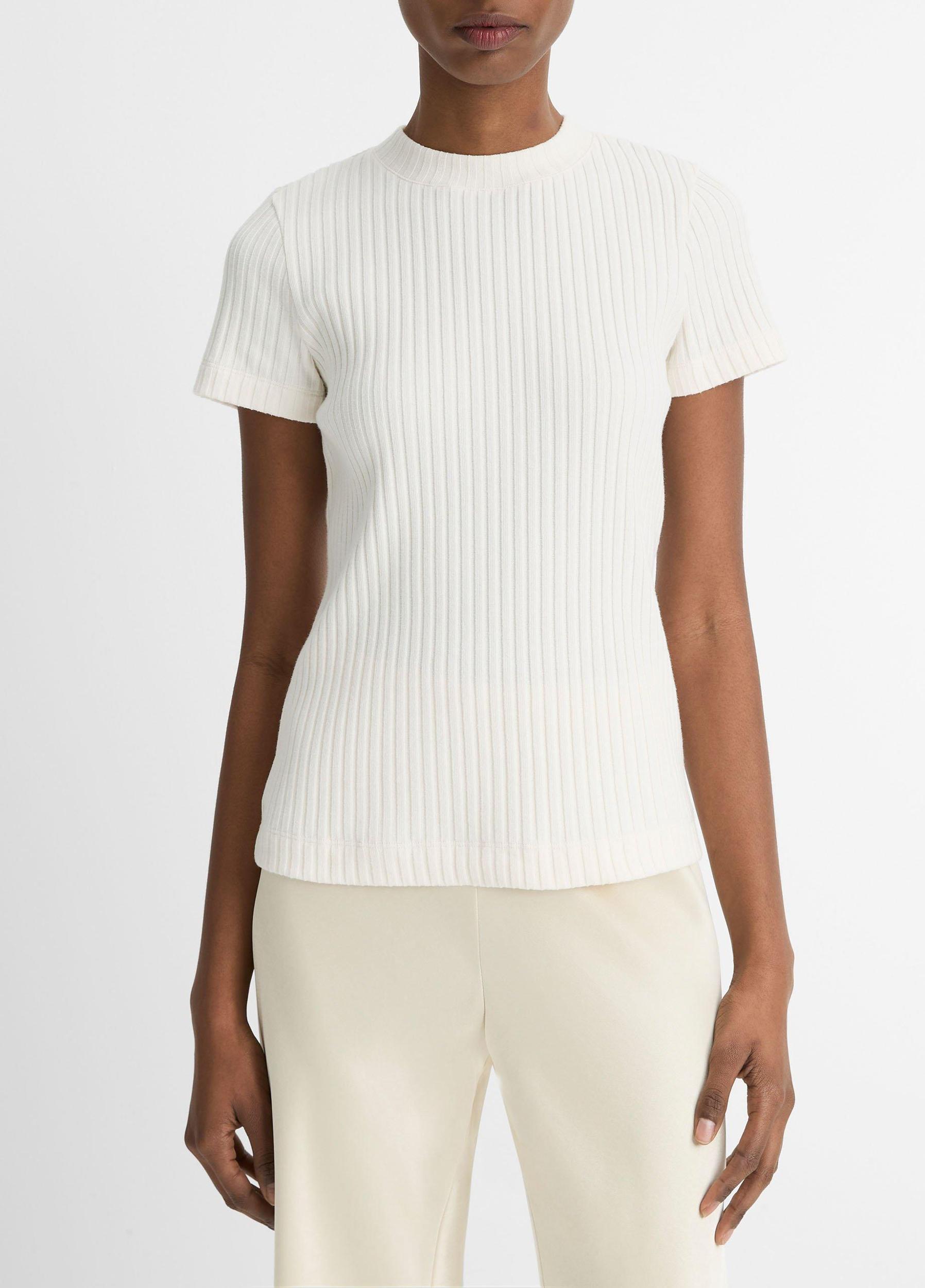 Ribbed Cotton-Blend Top Product Image