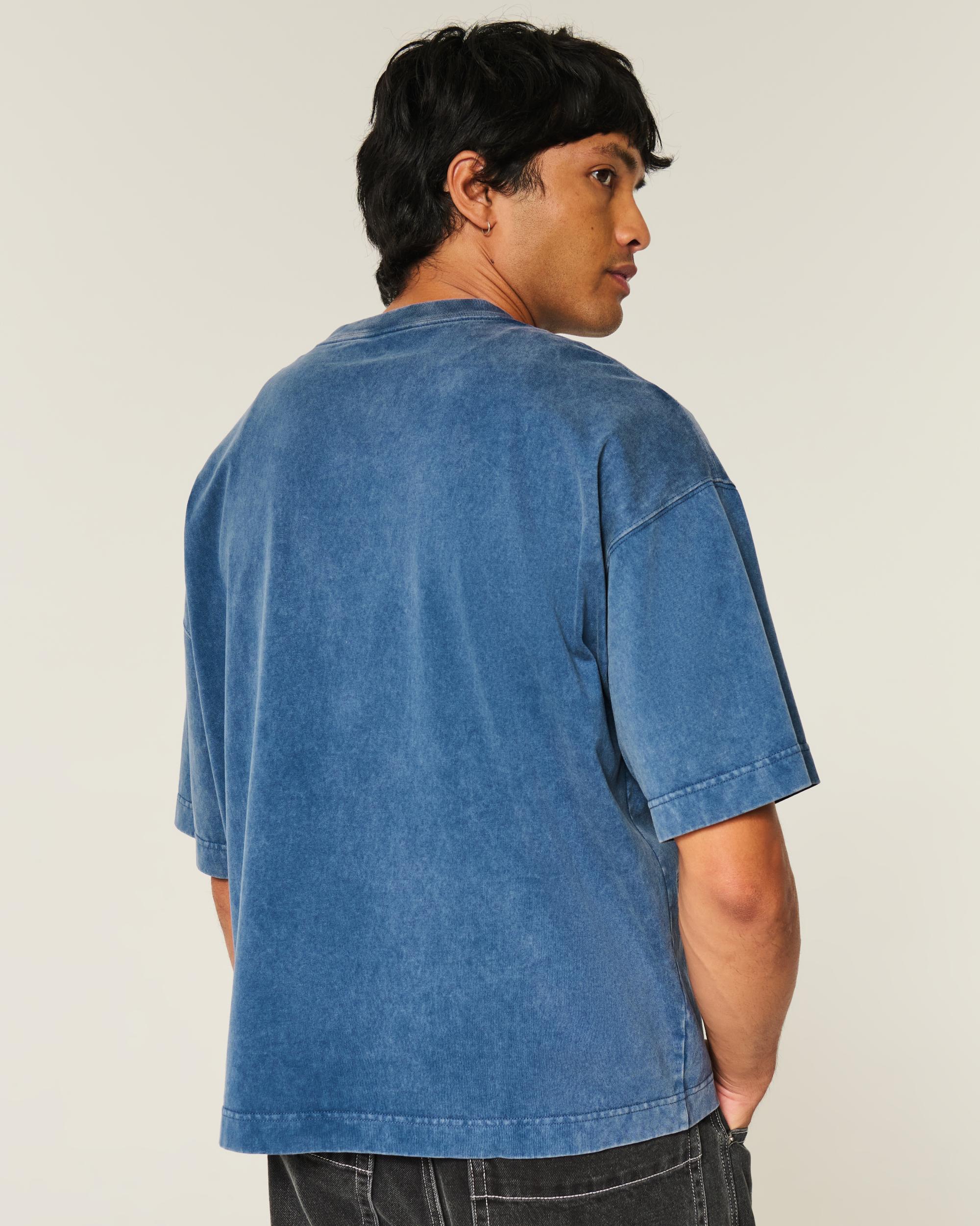 Heavyweight Baggy Crop Varsity Graphic Football Tee Product Image