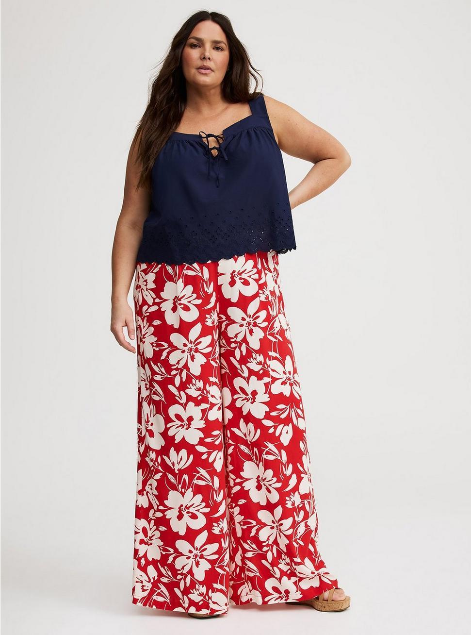 Pull-On Wide Leg Pant Product Image