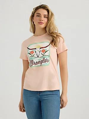 Women's Wrangler Southwestern Graphic Regular Fit Tee in Bruschetta Product Image