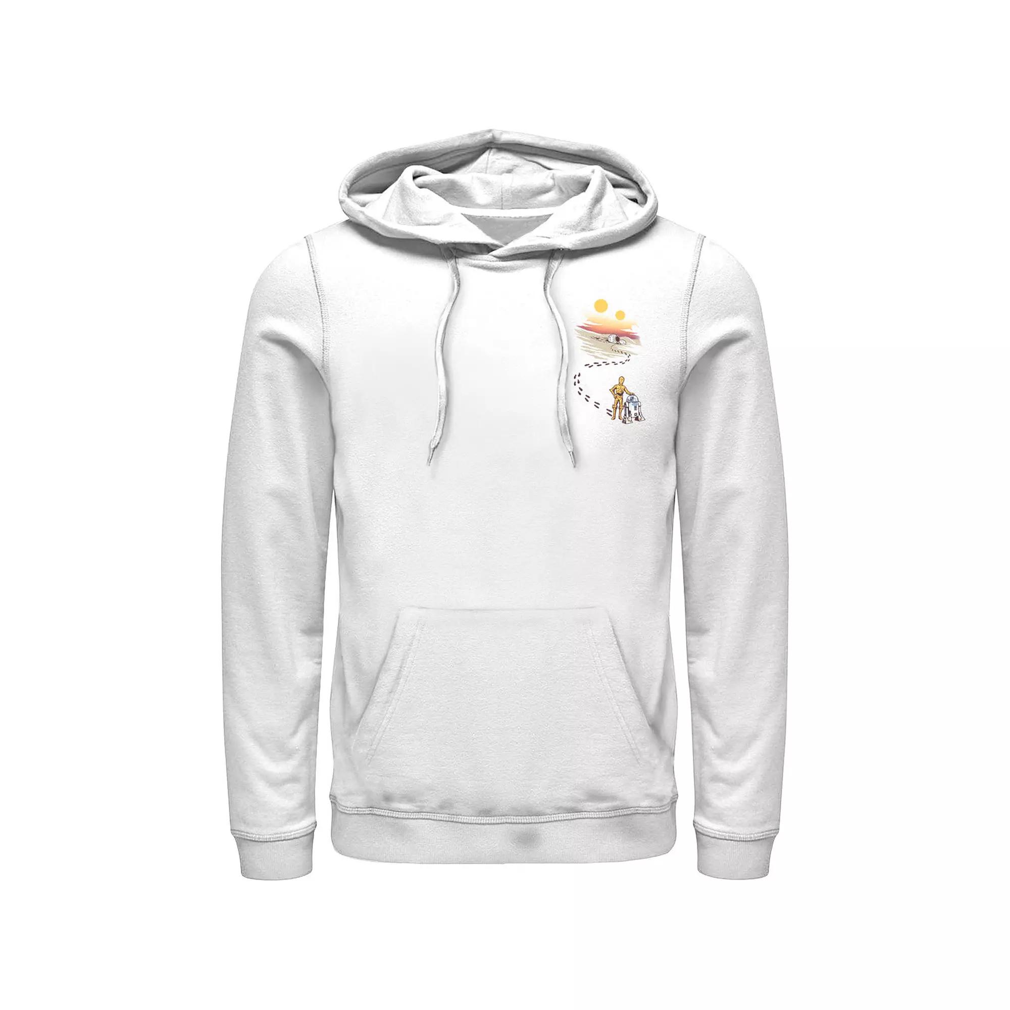 Men's Star Wars Droid Dessert Footprints Pocket Hoodie,  Product Image
