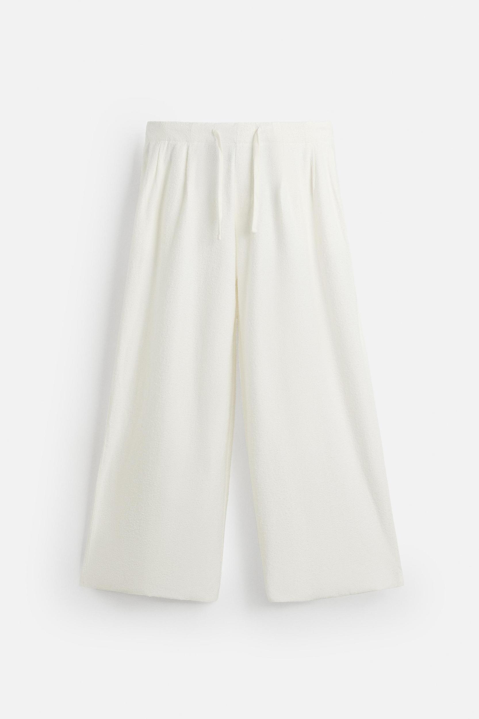 TEXTURED RELAXED FIT PANTS Product Image