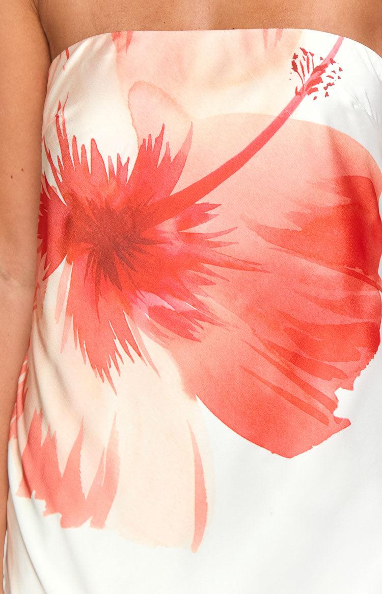 Damia White Floral Maxi Dress Product Image