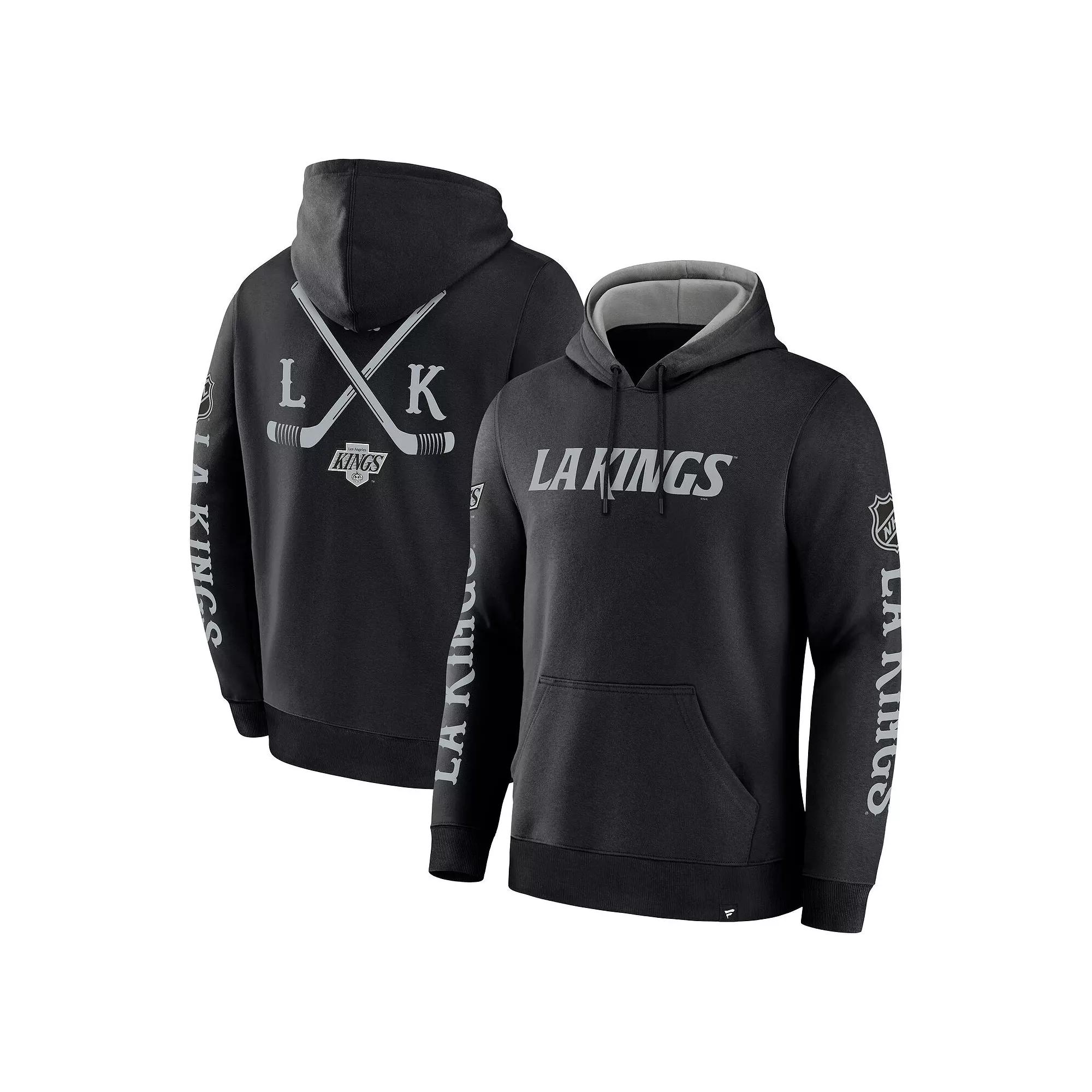 Men's Fanatics Black Los Angeles Kings Big City Legacy Fleece Pullover Hoodie,  Product Image