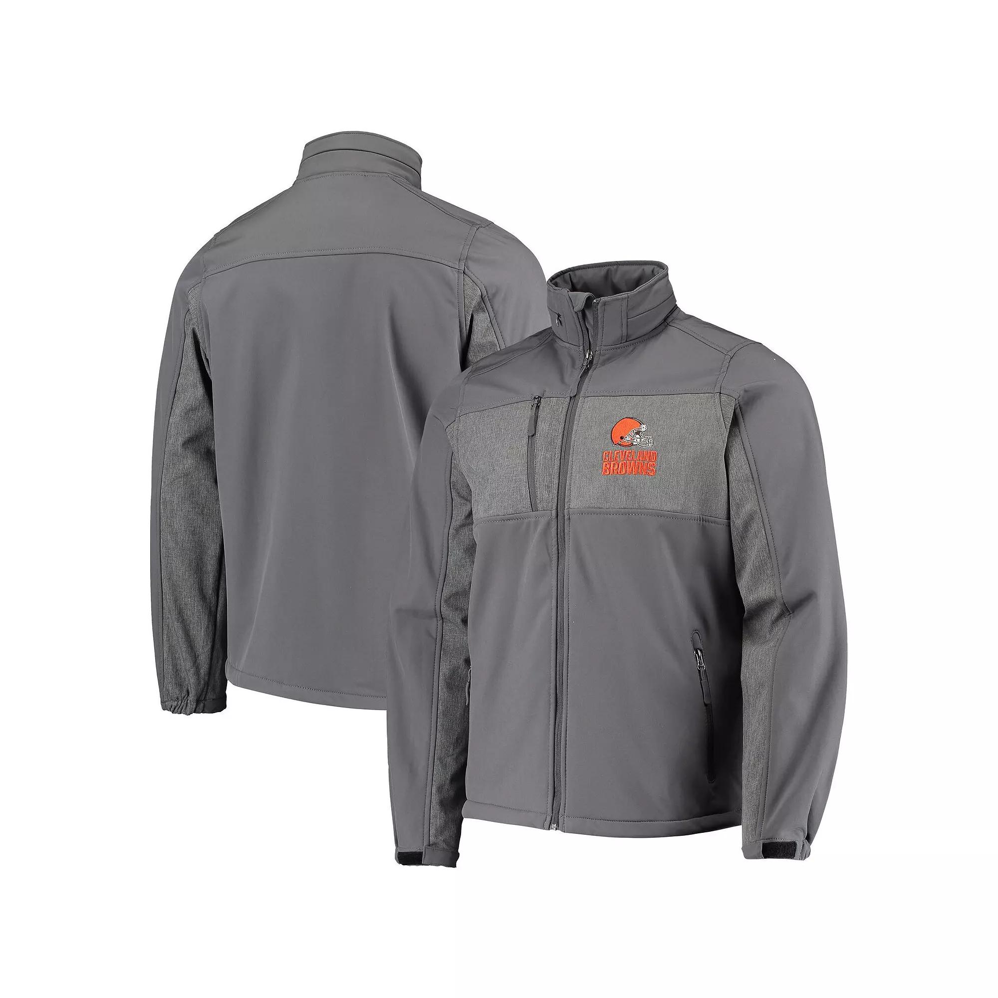 Men's Dunbrooke Graphite Cleveland Browns Circle Zephyr Softshell Full-Zip Jacket,  Product Image