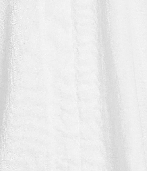 Bryn Walker Ria Cotton Jersey V-Neck Short Dolman Sleeve Ruched Center High-Low Shirt Product Image