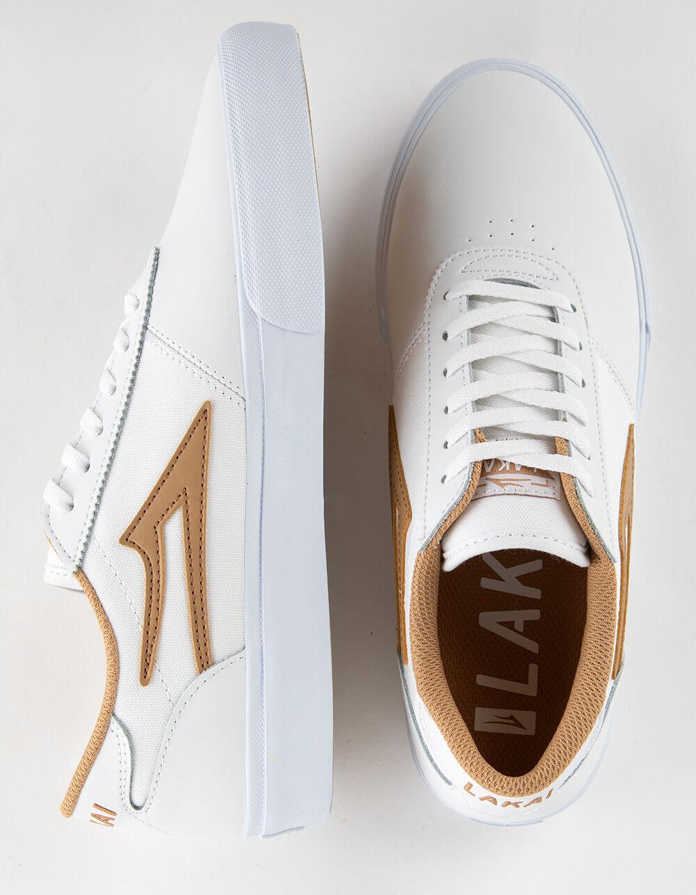 LAKAI Manchester Mens Shoes - WHT/KHAKI Product Image