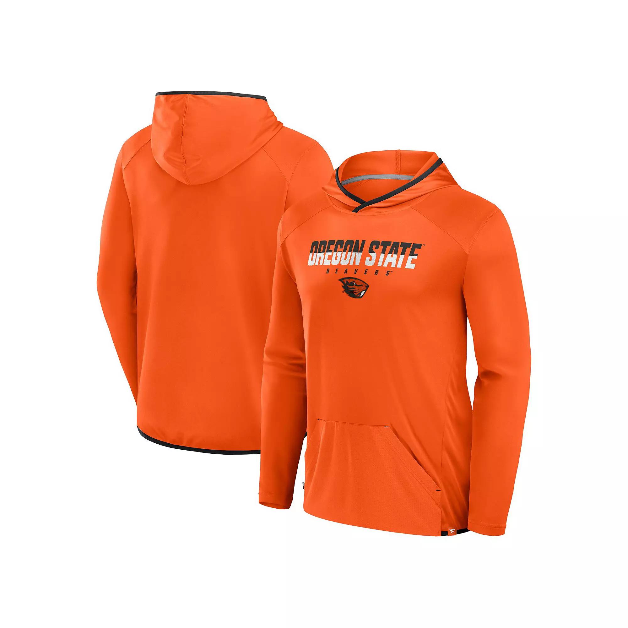 Men's Fanatics Orange/Black Oregon State Beavers Transitional Hoodie T-Shirt,  Product Image