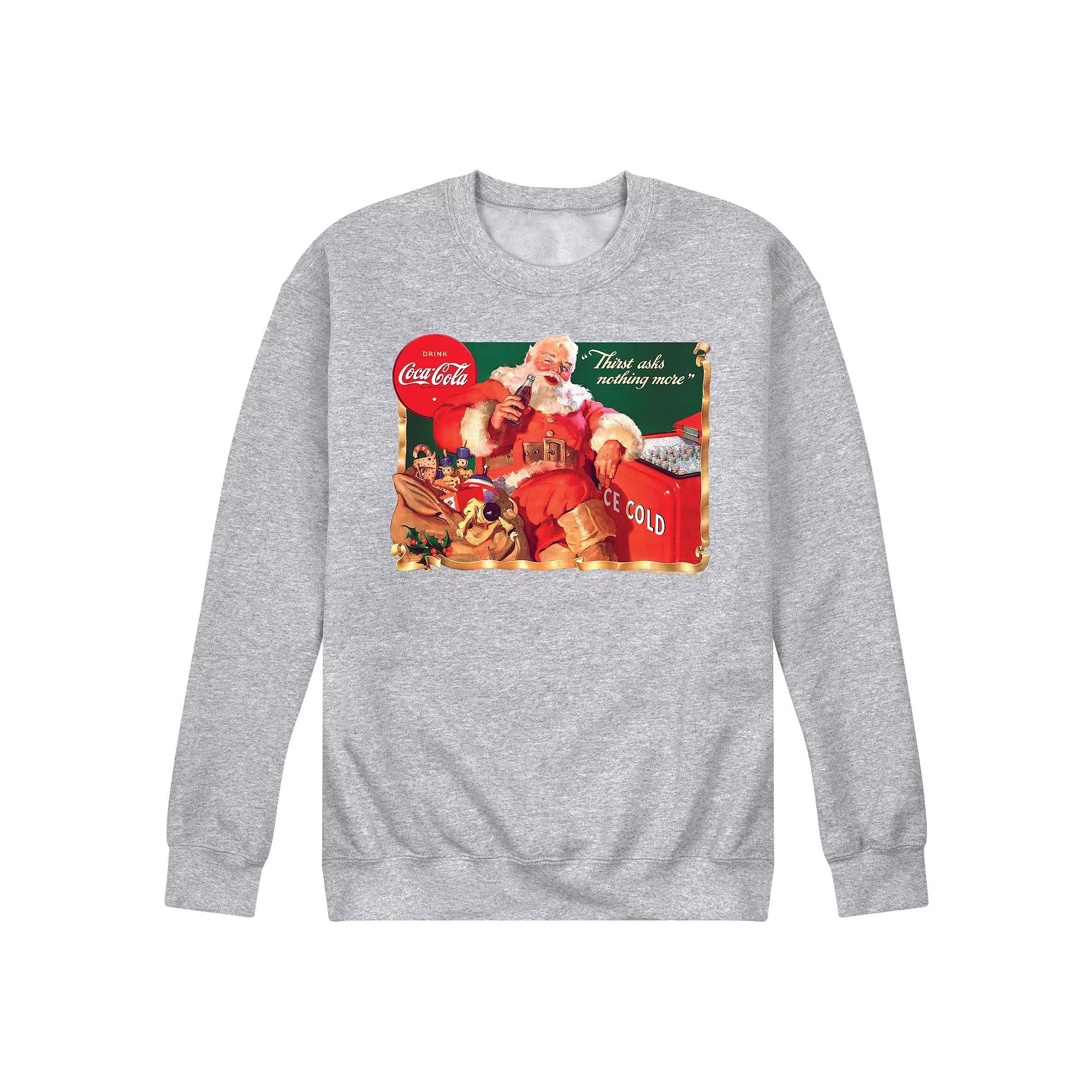 Men's CocaCola Vintage Santa Sweatshirt,  Product Image