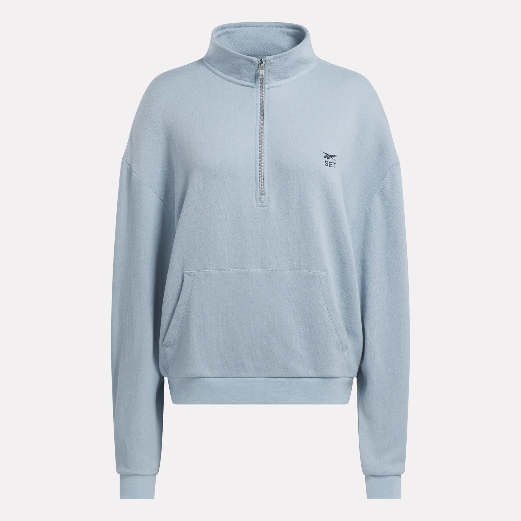 Women's Reebok x SET Classic Lightweight Quarter-Zip Sweatshirt Female Product Image