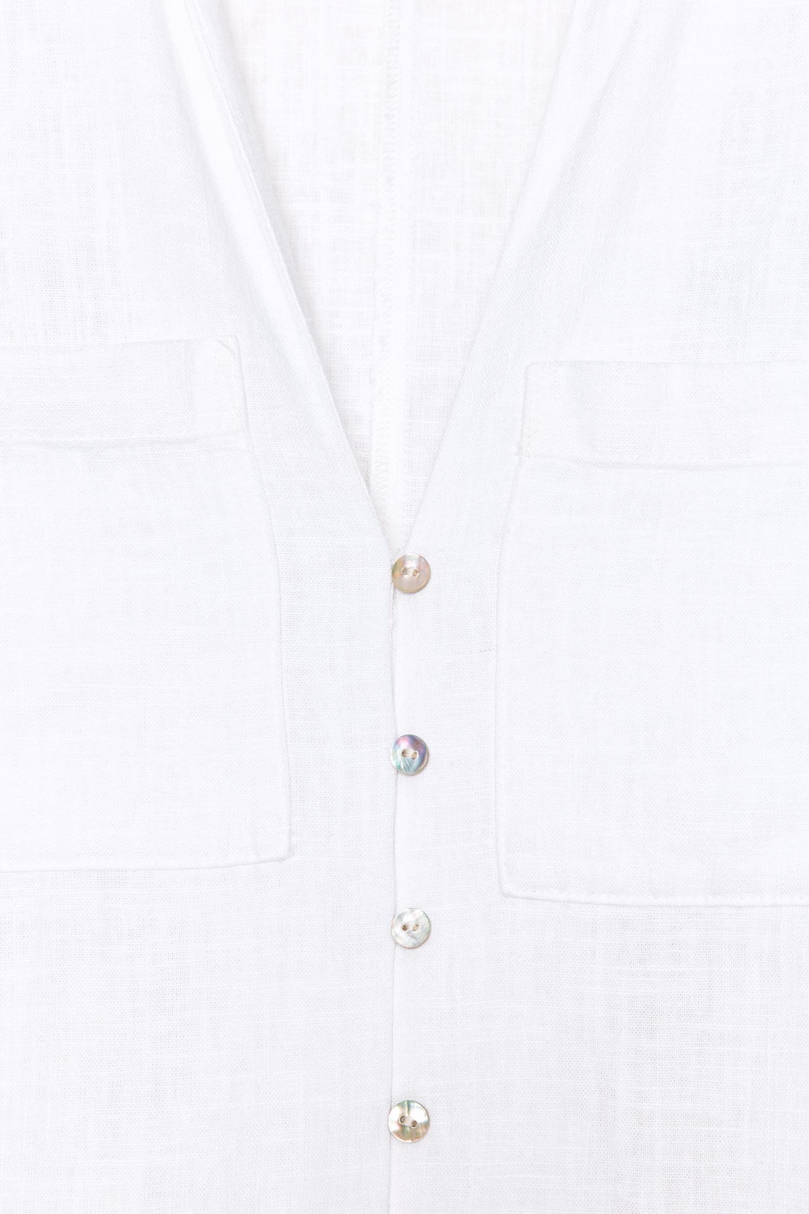 LINEN SHIRT DRESS Product Image