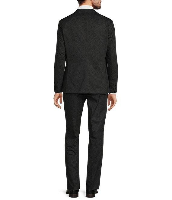 Hugo Boss Slim Fit Pleated Micro Pattern 2-Piece Suit Product Image