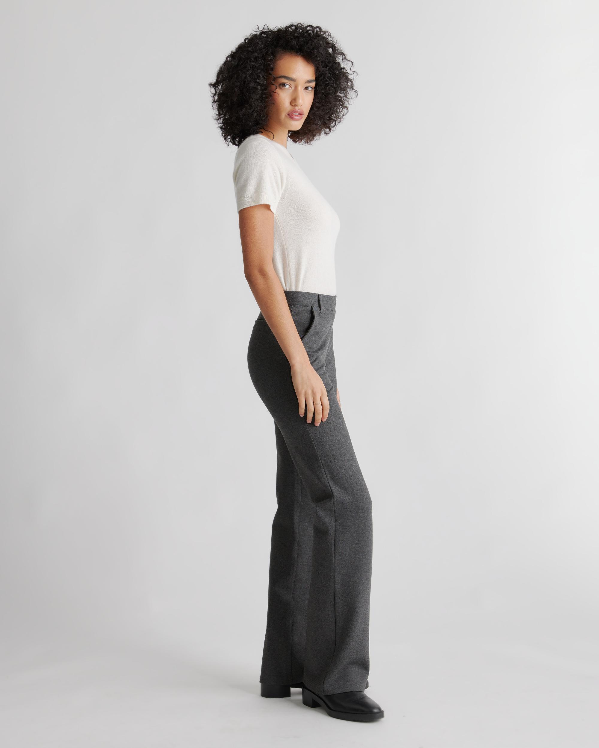 Quince | Women's Ponte Bootcut Pants Ultra-Stretch Versatile Pant, Rayon Product Image