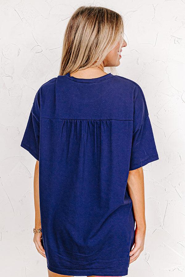 Chic And Sincere Shift Tee In Navy Product Image