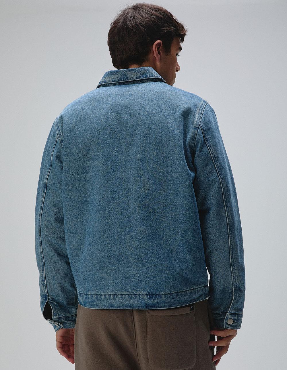 RSQ Mens Denim Workwear Jacket - INDIGO Product Image