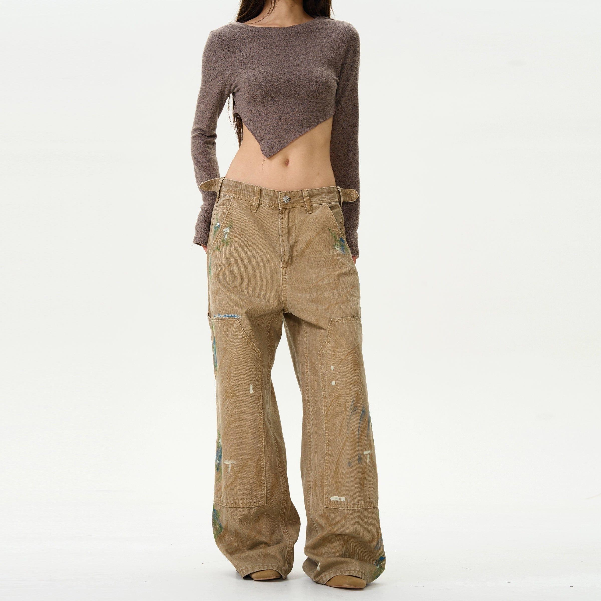 RT No. 12162 CARPENTER PAINT STRAIGHT PANTS Product Image