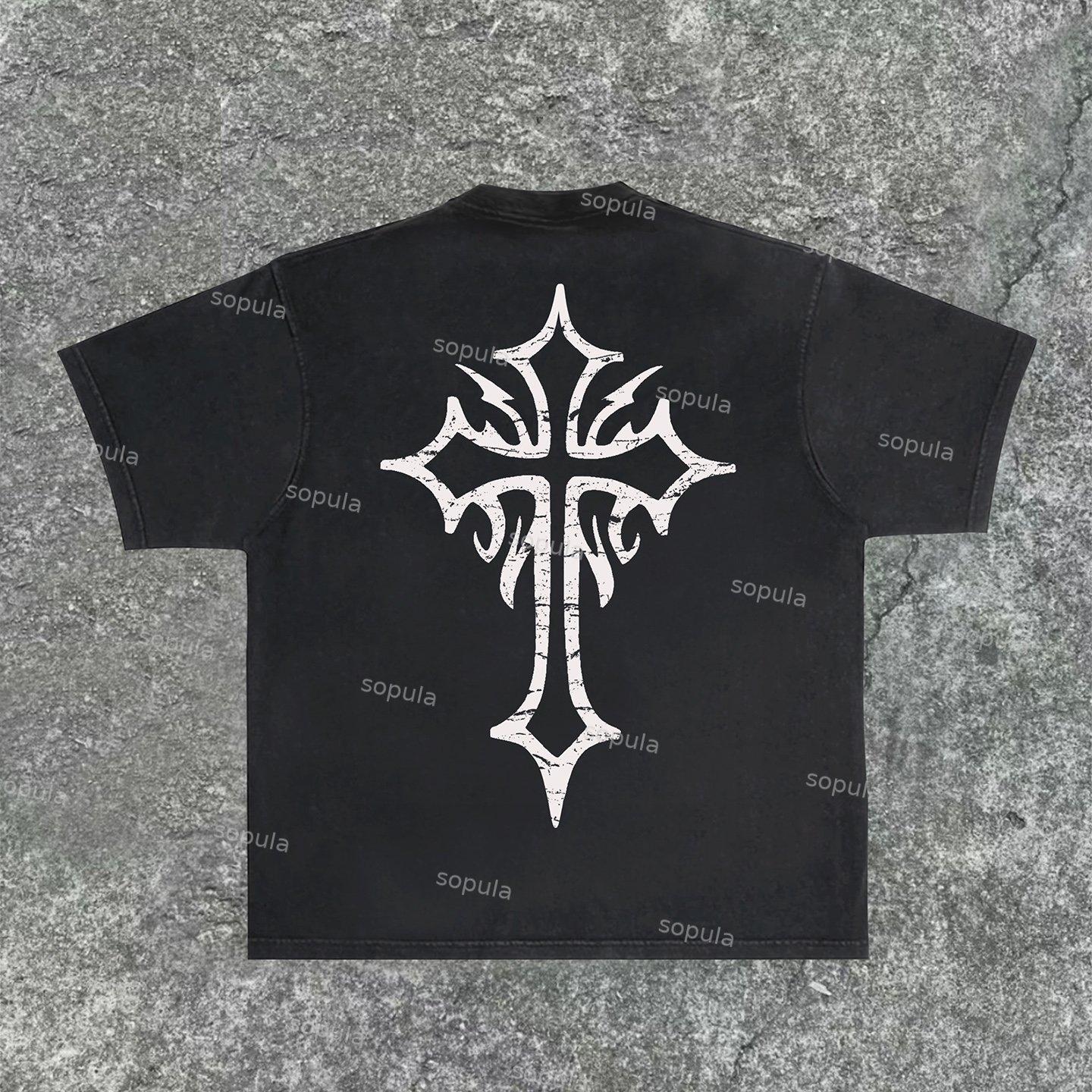 Sopula Vintage Conviction Print Washed T-Shirt Product Image