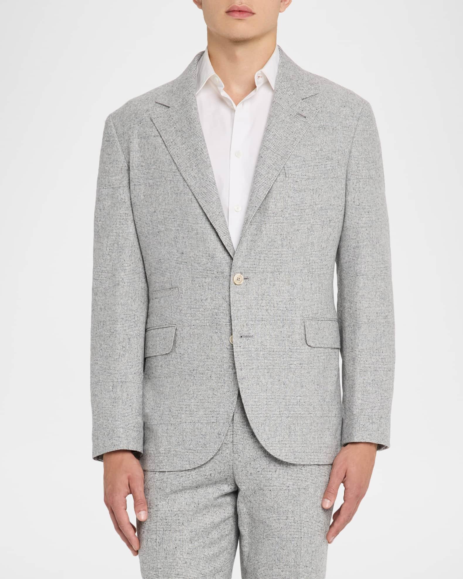 Men's Plaid Donegal Effect Two-Piece Suit Product Image