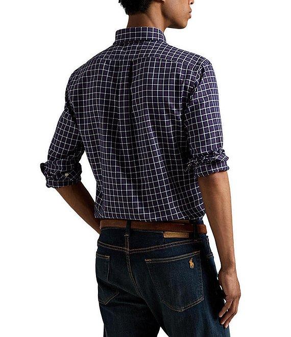 Polo Ralph Lauren Checked Classic Fit Performance Oxford Long Sleeve Woven Shirt Product Image