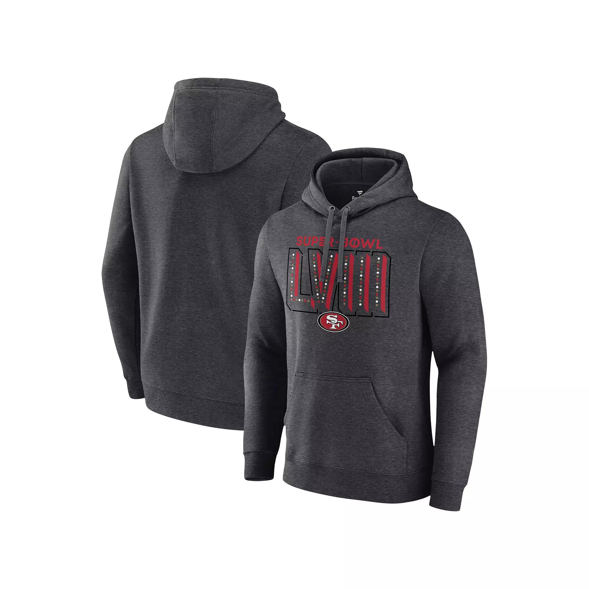 Men's Fanatics Branded  Heather Charcoal San Francisco 49ers Super Bowl LVIII Local Pullover Hoodie, Size: XL Product Image
