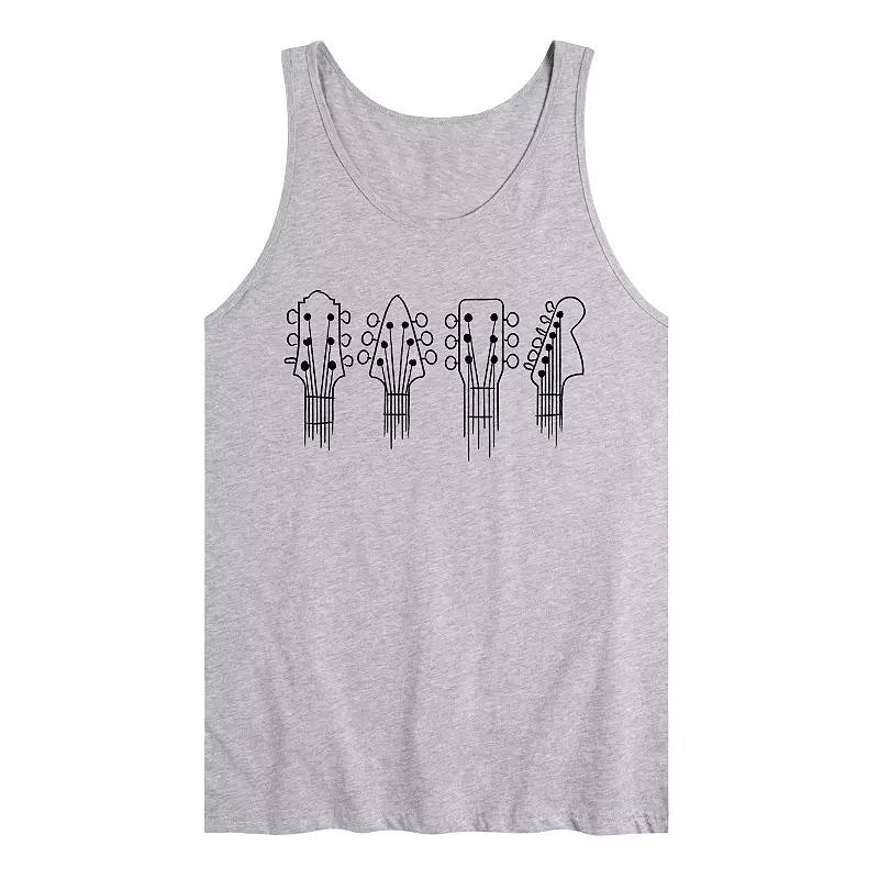 Men's Brushstroke Guitars Tank Top,  Product Image
