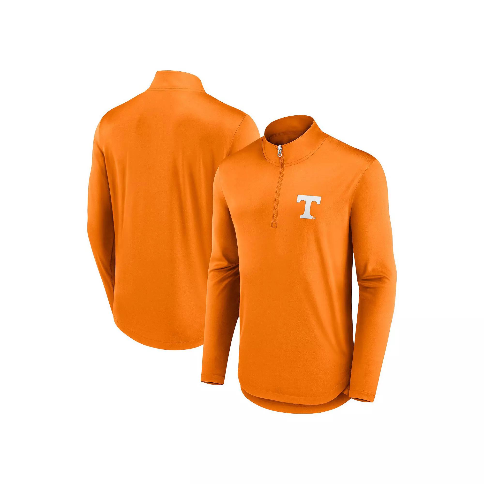 Men's Fanatics Branded Tennessee Orange Tennessee Volunteers Quarterback Mock Neck Quarter-Zip Top,  Product Image