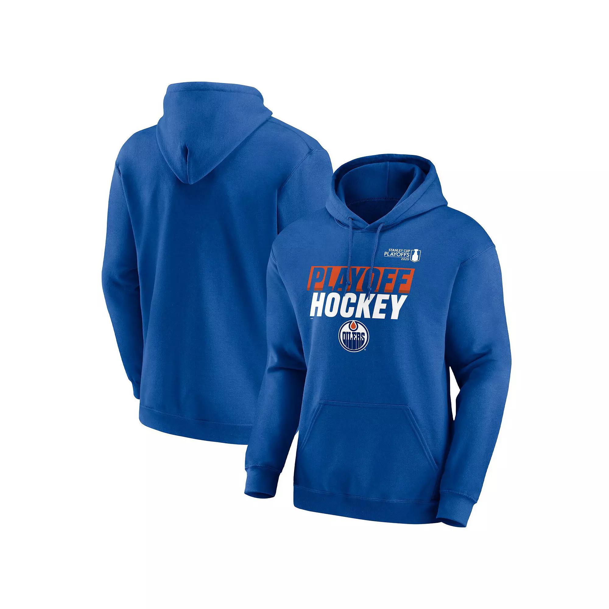 Men's Fanatics Black Carolina Hurricanes 2025 Stanley Cup Playoffs Breakout Fleece Pullover Hoodie, Size: Medium Product Image