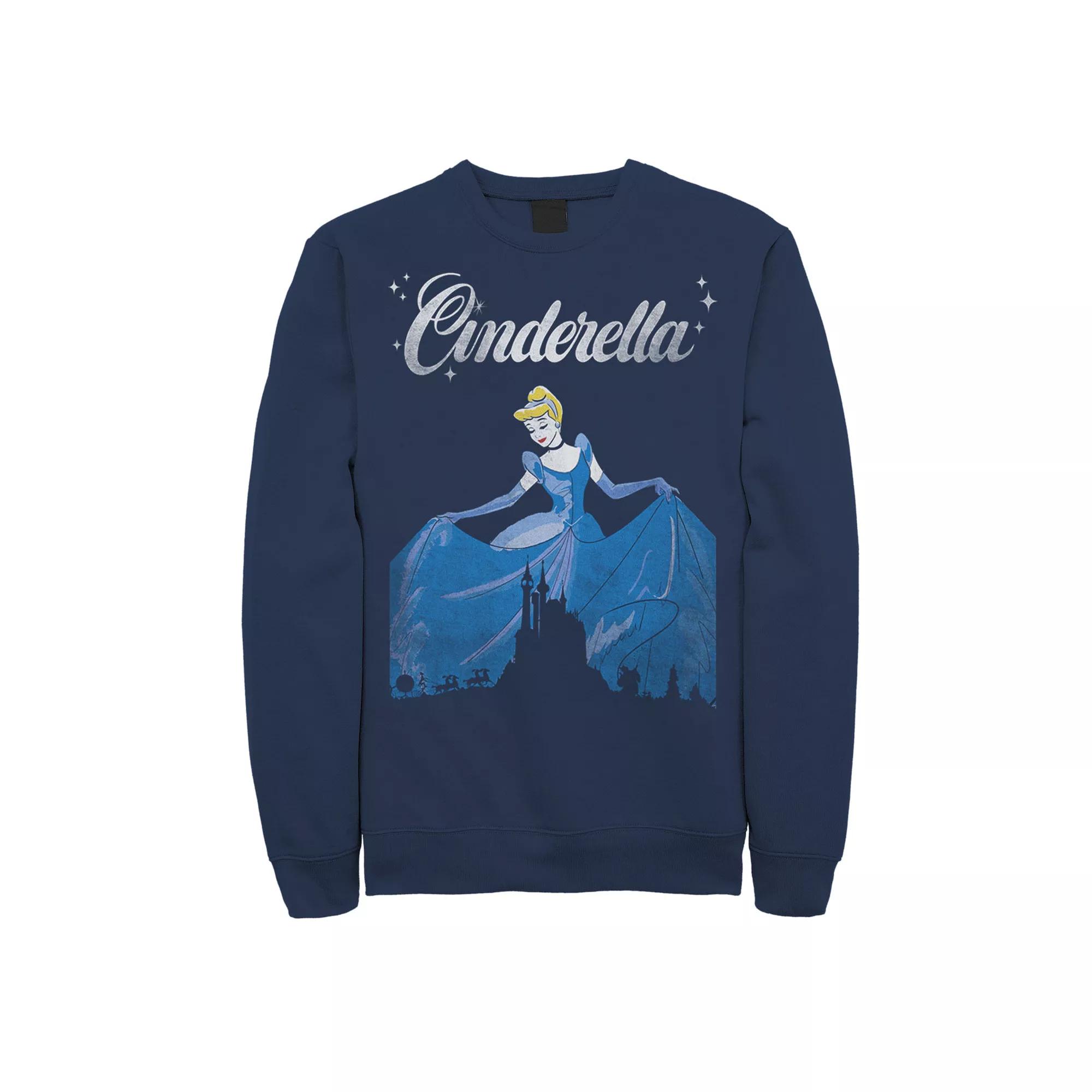 Disney's Cinderella Vintage Castle Silhouette Men's Sweatshirt,  Product Image