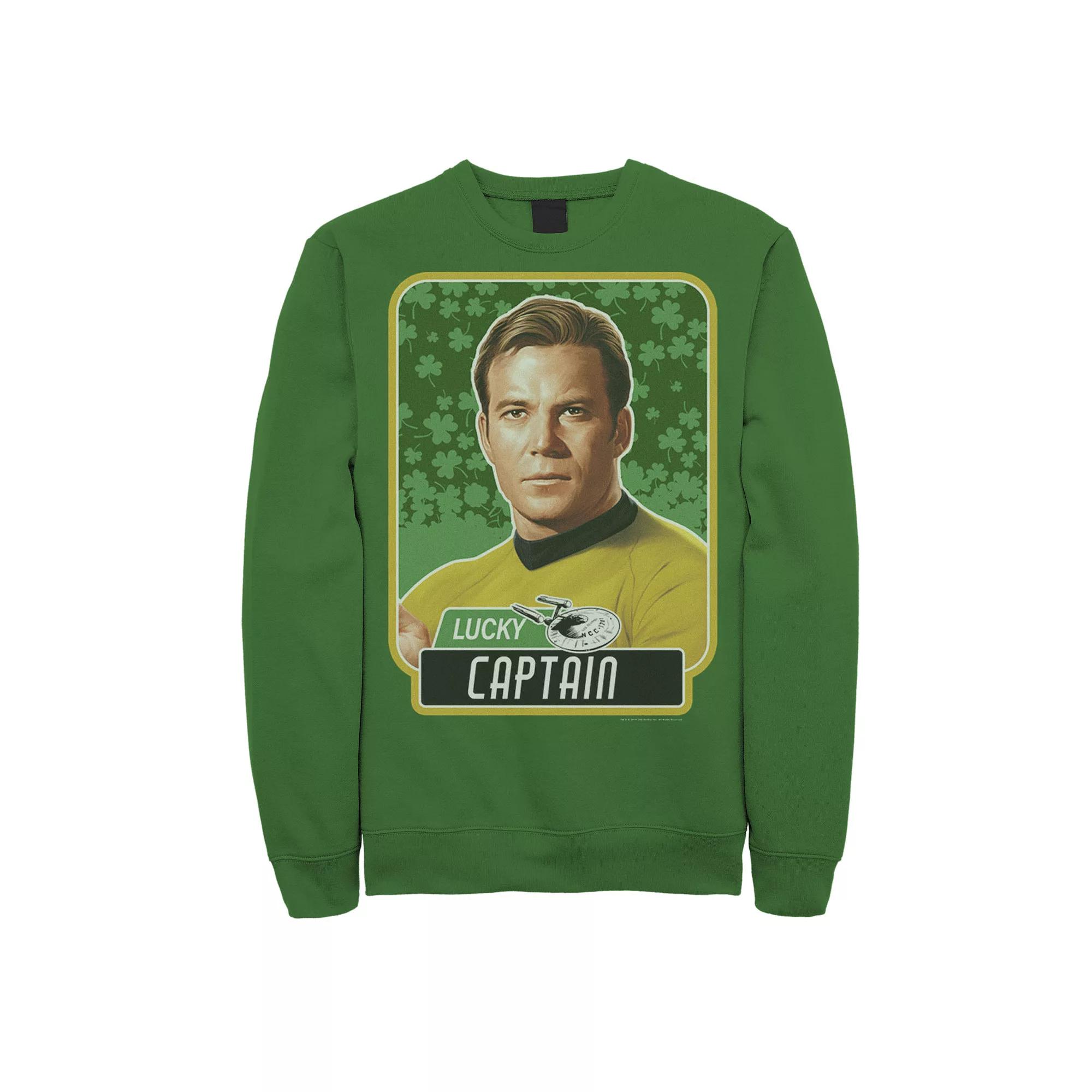 Mens Star Trek Next Generation St. Pattys Captain Sweatshirt Product Image