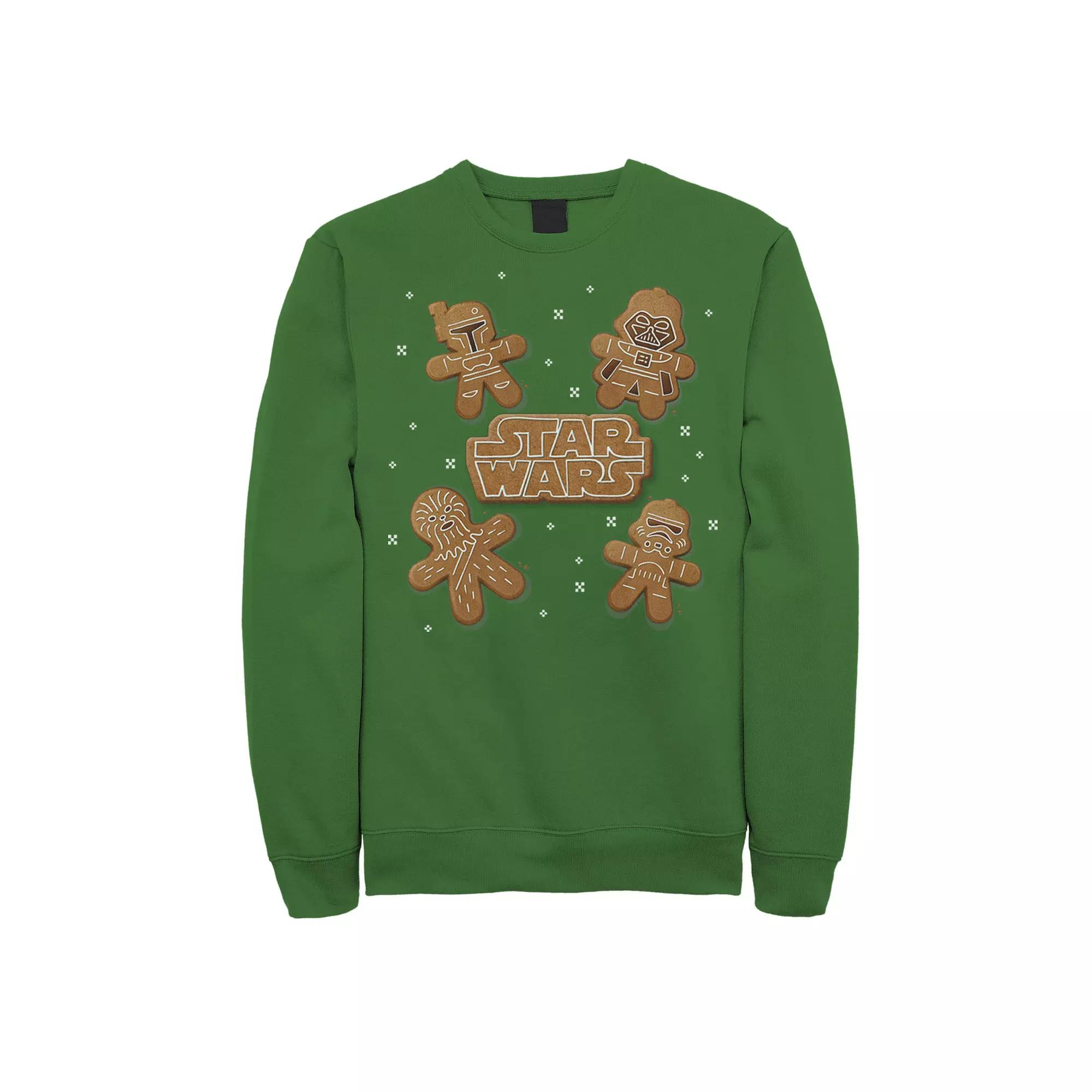 Men's Star Wars Gingerbread Crew Sweatshirt, Size: Medium, Black Product Image