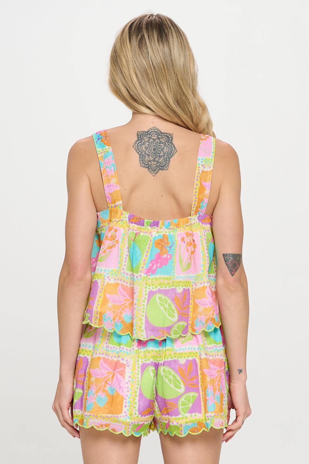 Tropical Mosaic Scalloped Detailed Set Product Image