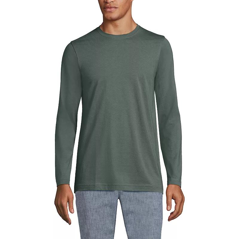 Big & Tall Lands' End Supima Crewneck Tee, Men's,  Product Image
