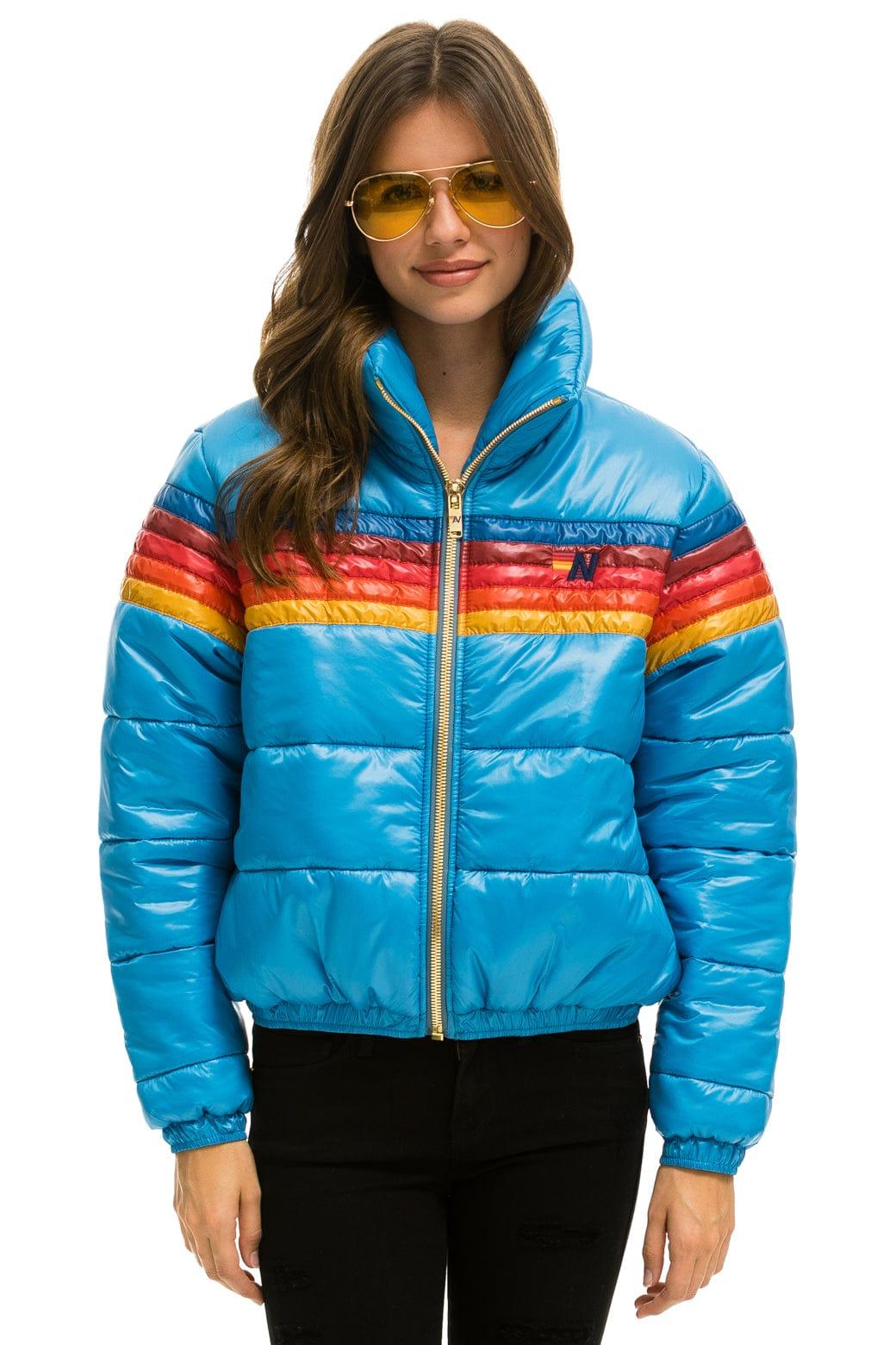 5 STRIPE APRES JACKET - GLOSSY OCEAN Female Product Image
