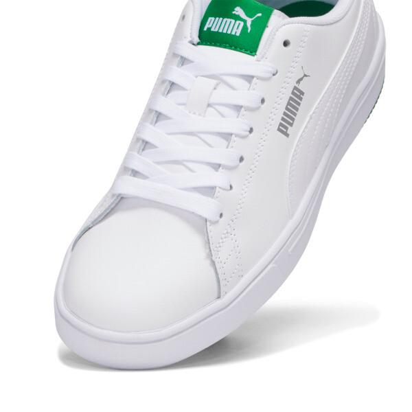 PUMA Serve Pro Lite Women's Sneakers in White/Amazon Green/Silver Product Image