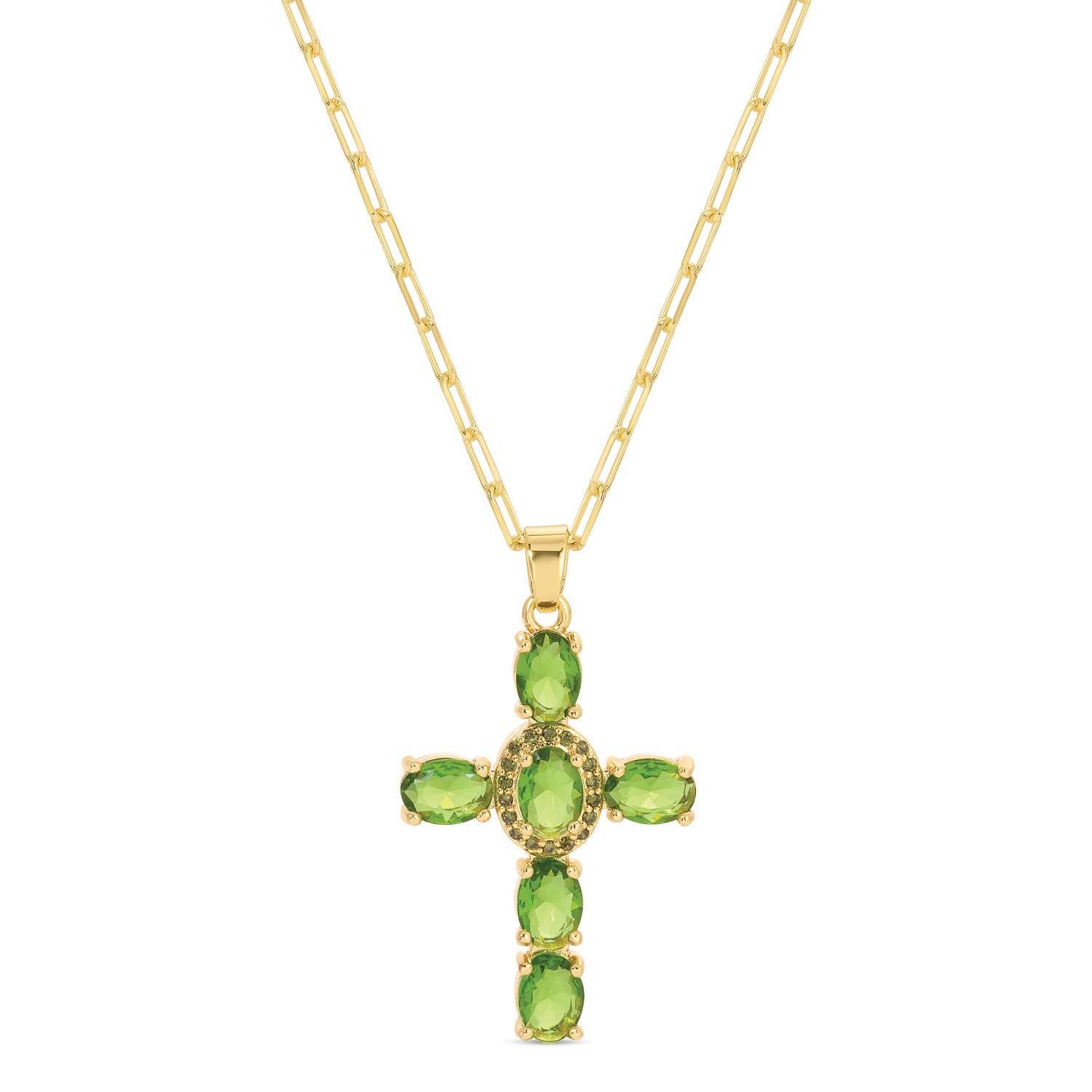 Eye-Catching Cross Pendant With Paperclip Chain Product Image