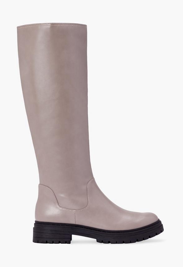 JustFab Margaux Platform Loafer Pump Womens Black/ White Size 8.5 Product Image