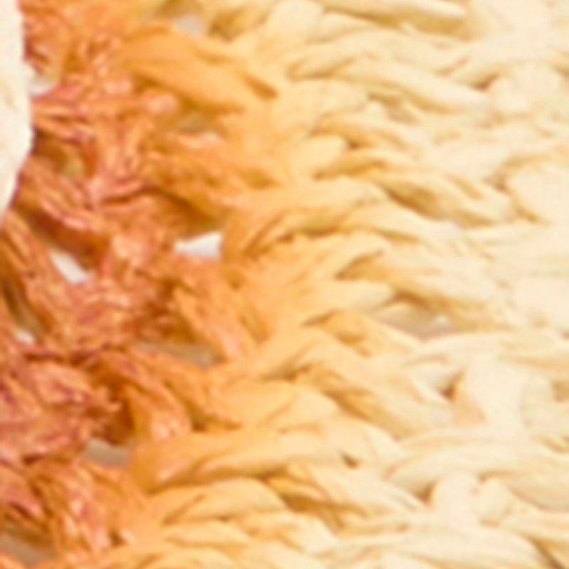 Contrast Trim Straw Cowboy Hat Female Product Image