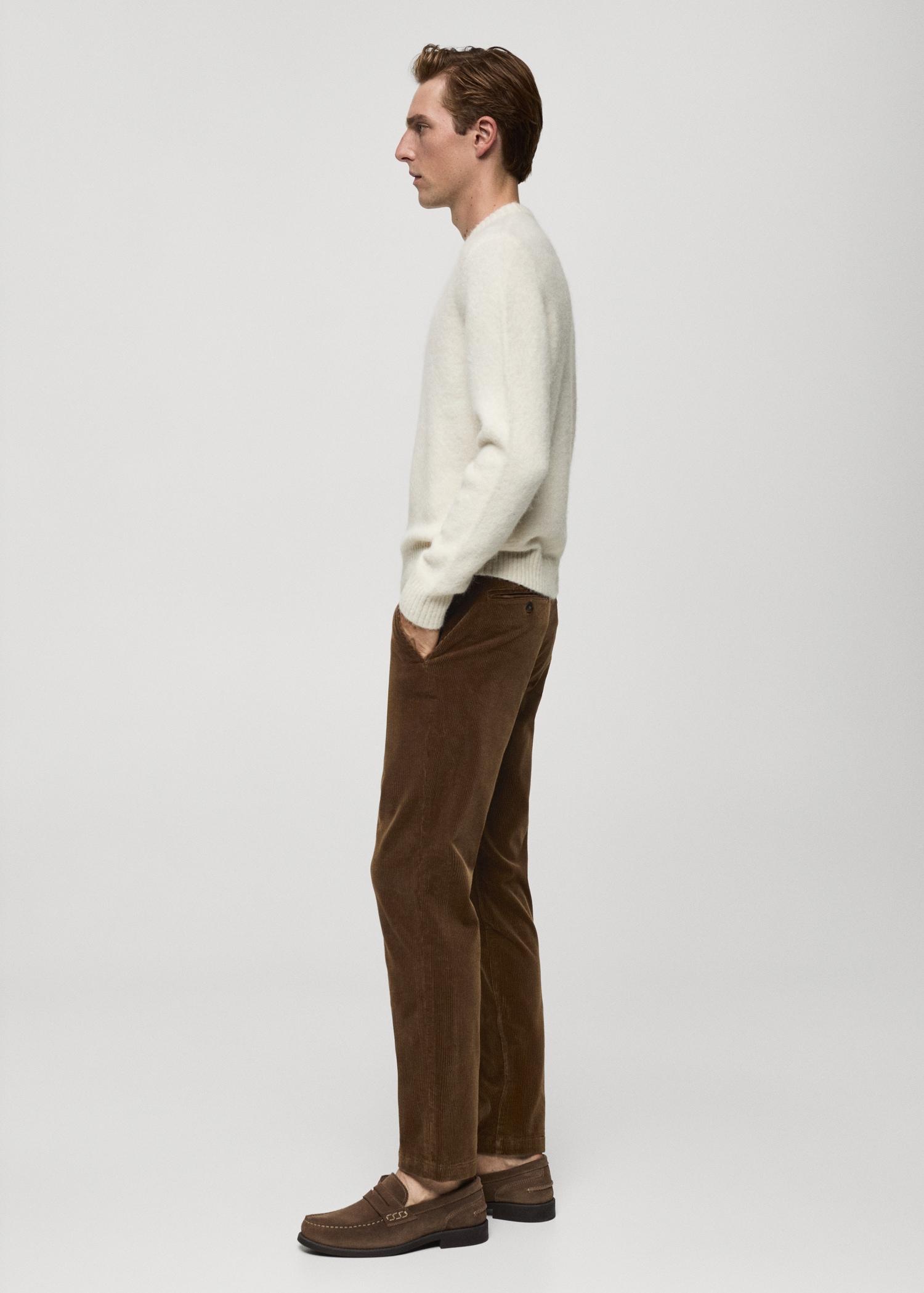 Corduroy slim-fit pants - Men | MANGO USA Product Image